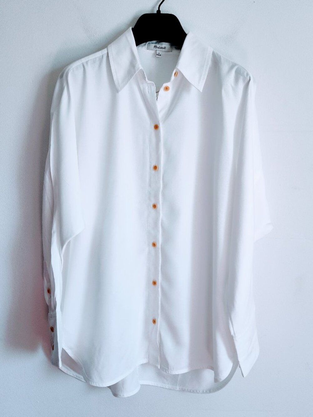 Madewell Ivory Long-Sleeve Blouse